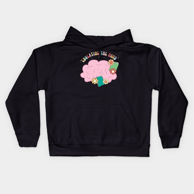 Educating The Mind Kids Hoodie by O3Wears